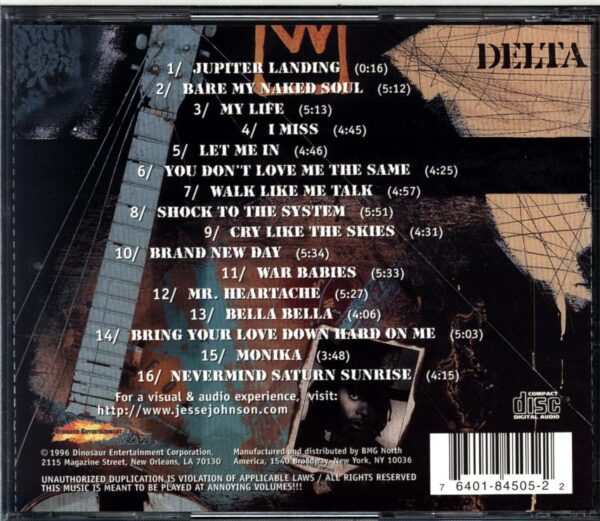 Jesse Johnson-Bare My Naked Soul-CD