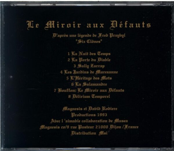 Magnesis-Le Miroir Aux Défauts-CD