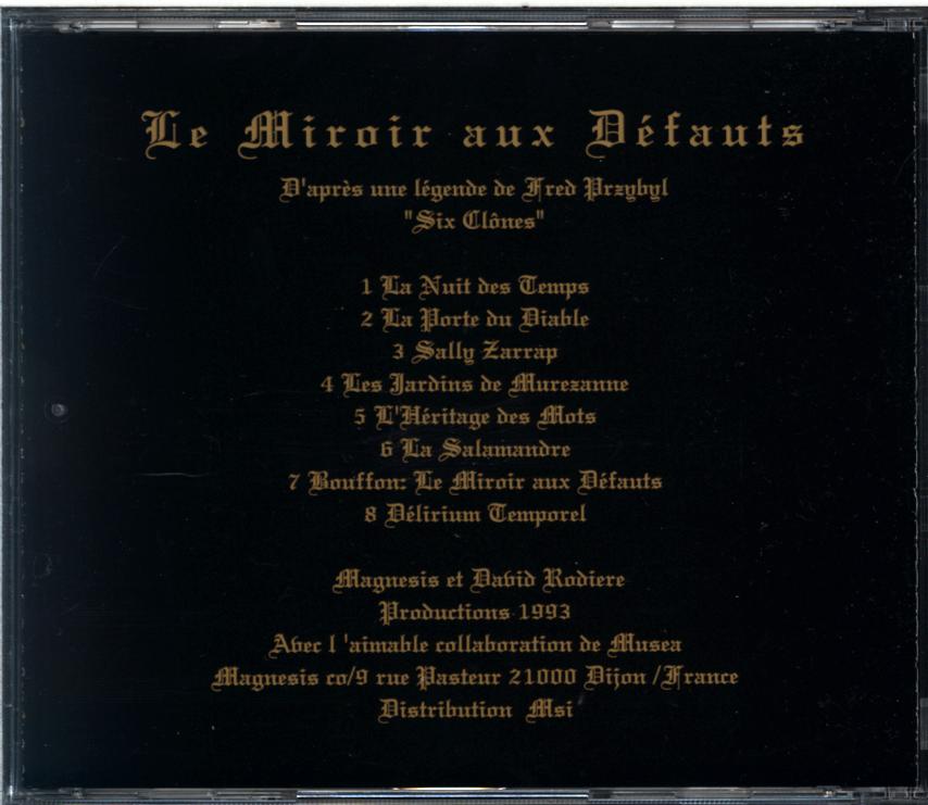 Magnesis-Le Miroir Aux Défauts-CD-2 Magnesis-Le Miroir Aux Défauts-CD