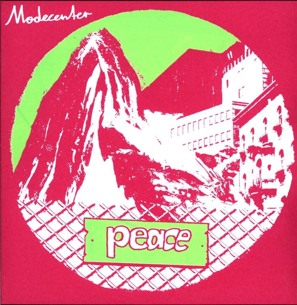 Modecenter-Peace clear green print-12 Vinyl