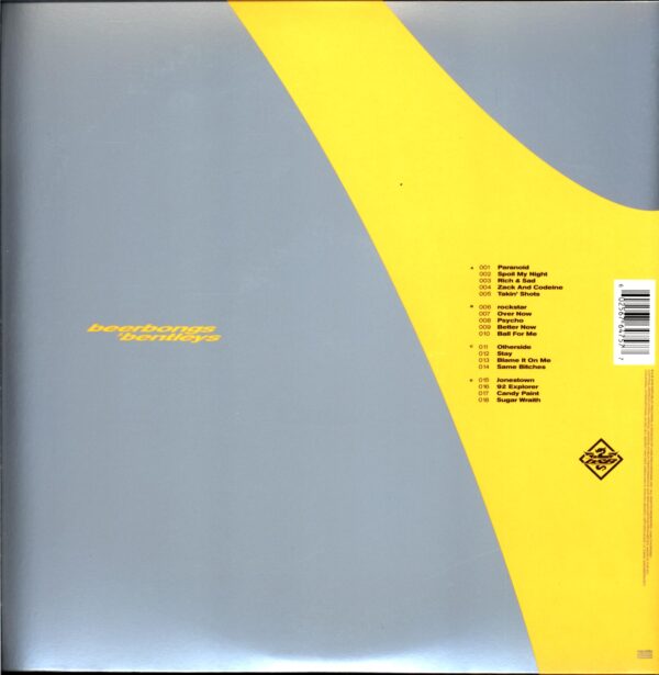 Post Malone-Beerbongs And Bentleys clear-LP Vinyl