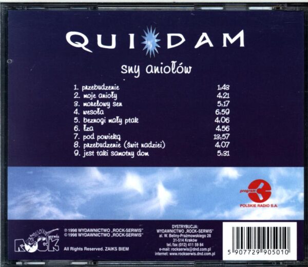 Quidam-Sny Aniołów-CD