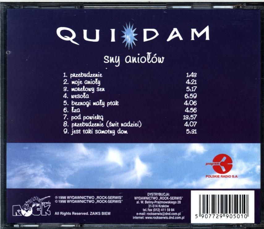 Quidam-Sny Aniolów-CD-2 Quidam-Sny Aniołów-CD