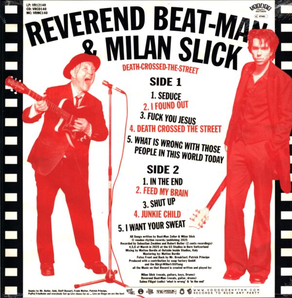 Reverend Beat-Man-Death Crossed The Street Glow in the Dark-LP Vinyl