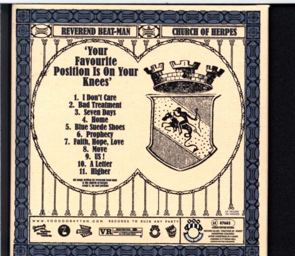 Reverend Beat-Man-Your Favorite Position Is On Your Knees-CD