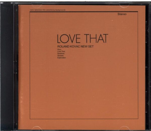 Roland Kovac New Set-Love That-CD