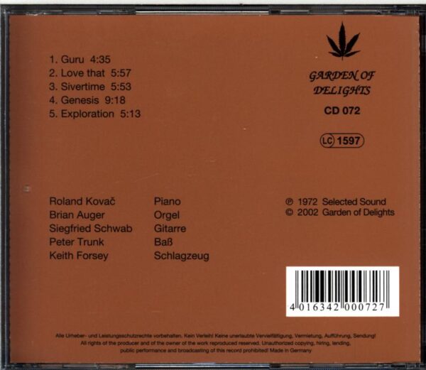 Roland Kovac New Set-Love That-CD
