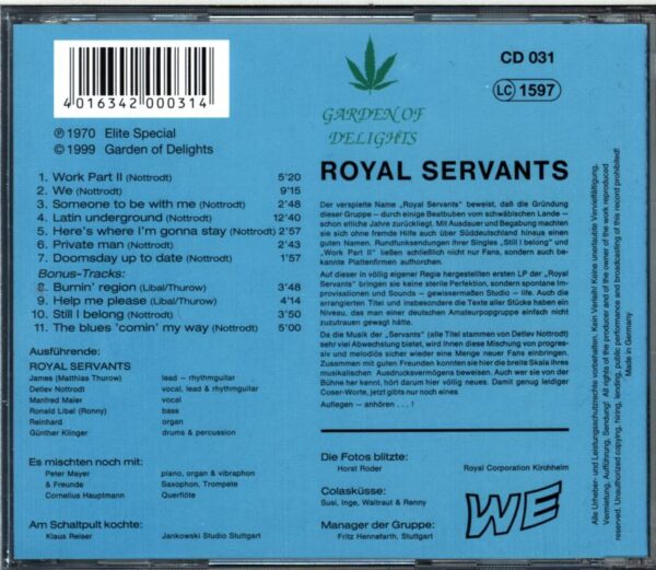Royal Servants-We-CD