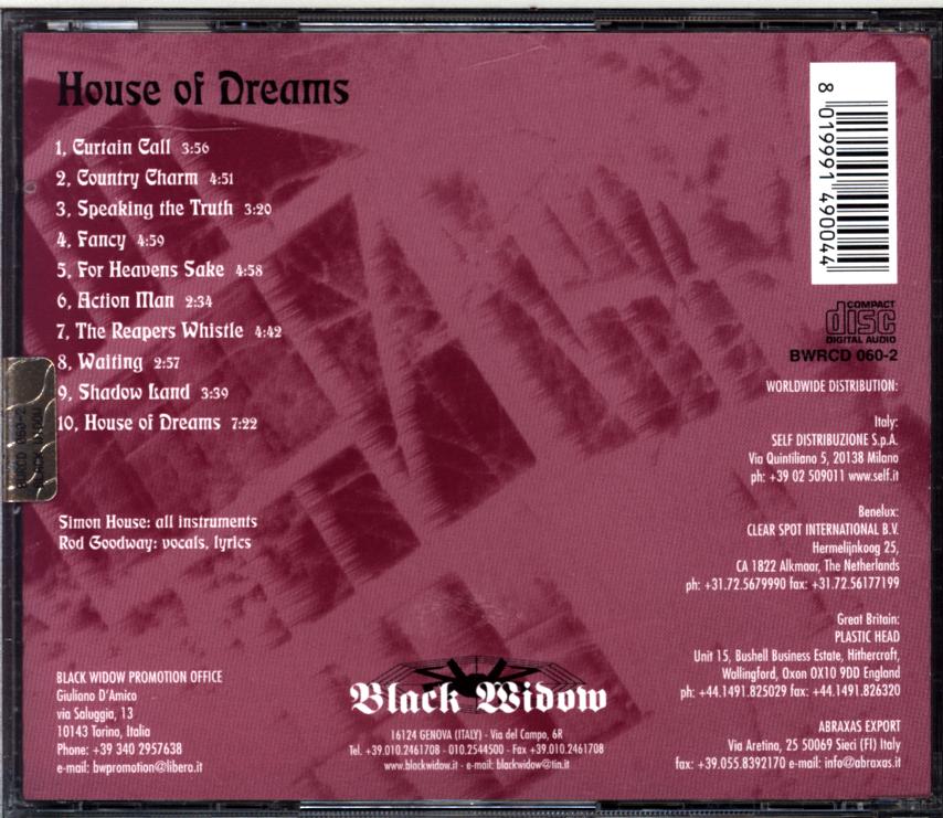 Simon House-House Of Dreams-CD-2 Simon House-House Of Dreams-CD
