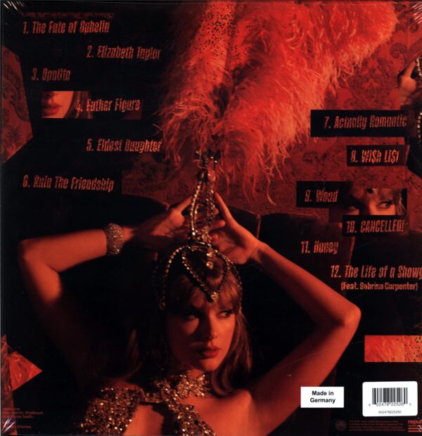 Taylor Swift-The Life Of A Showgirl orange-LP Vinyl