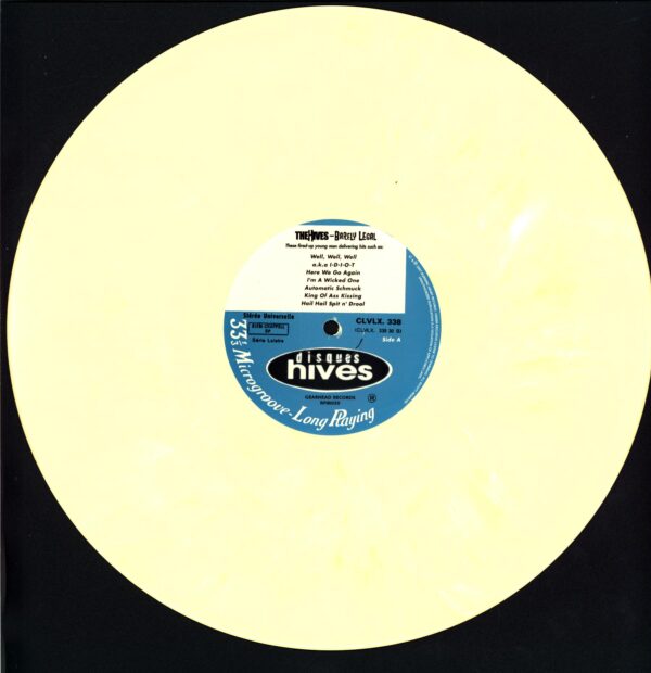 The Hives-Barely Legal signed yellow-LP Vinyl