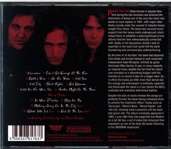 The Rods-In The Raw-CD