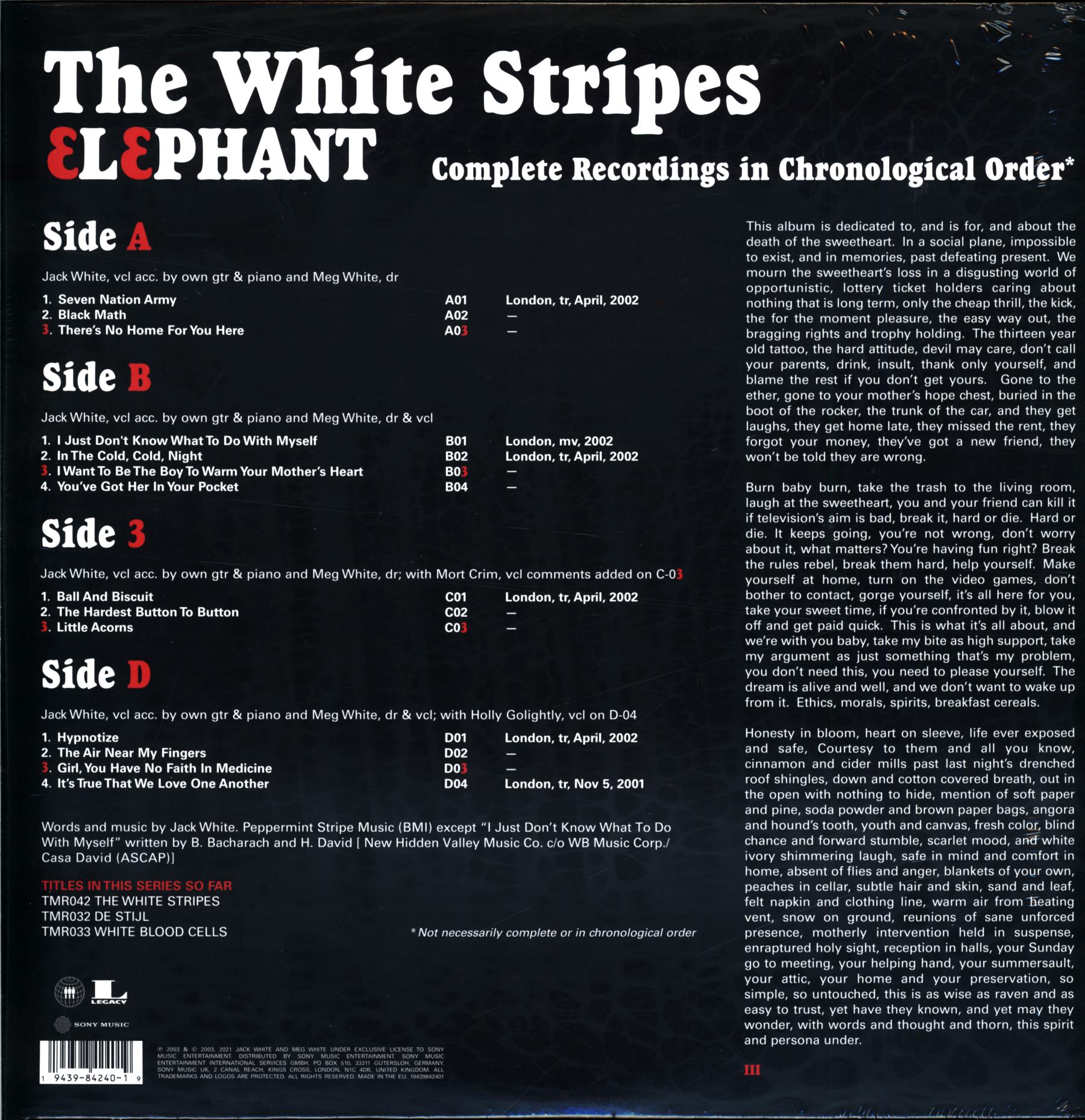 The White Stripes-Elephant RP 2021-LP Vinyl-2 The White Stripes-Elephant RP 2021-LP Vinyl