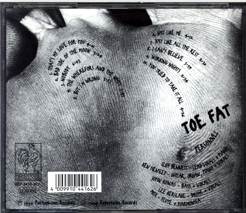 Toe Fat-Toe Fat-CD-2 Toe Fat-Toe Fat-CD