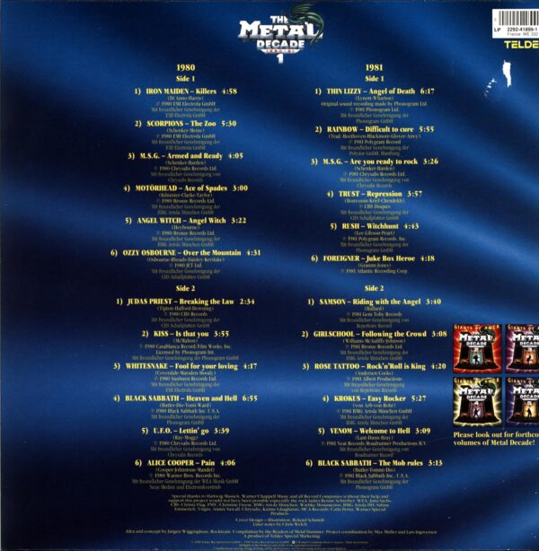 Various-Giants Of Rock - The Metal Decade 1980 - 81 Vol. 1-LP Vinyl
