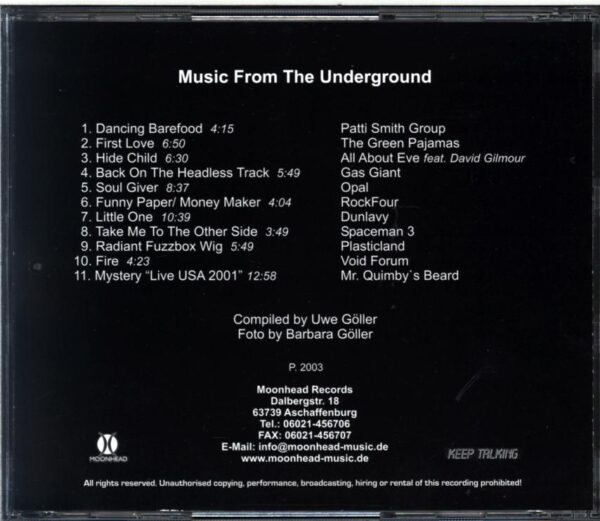 Various-Moonhead - Music From The Underground Volume 3-CD
