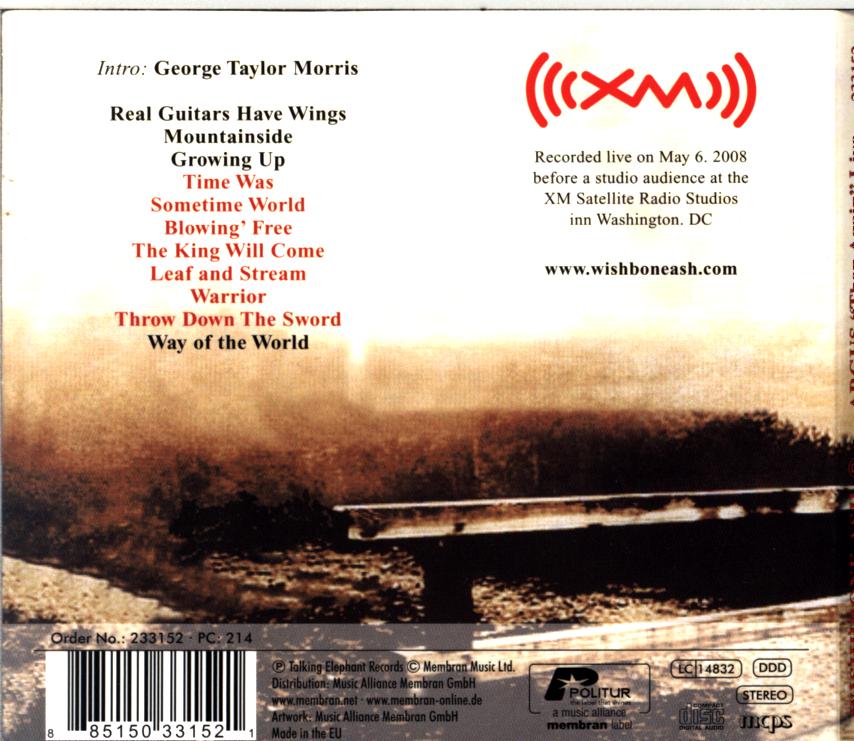 Wishbone Ash-Argus Then Again Live-CD-2 Wishbone Ash-Argus Then Again Live-CD