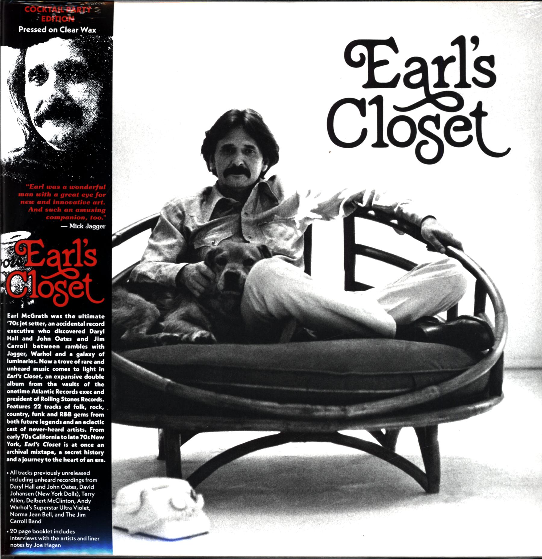 Various-Earl's Closet (The Lost Archive Of Earl McGrath 1970 To 1980) clear-LP Vinyl-1 Various-Earl's Closet (The Lost Archive Of Earl McGrath 1970 To 1980) clear-LP Vinyl