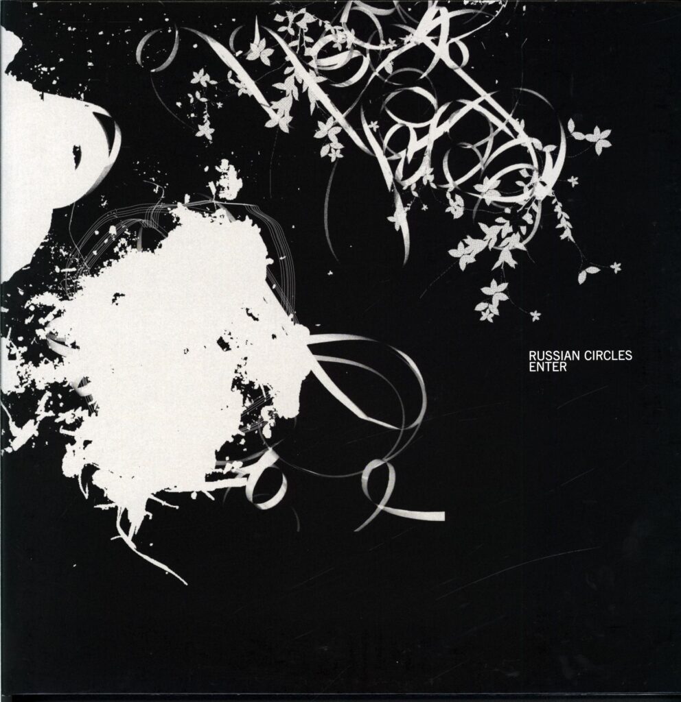 Russian Circles-Enter grey black splatter signed-LP Vinyl