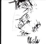 Russian Circles-Enter grey black splatter signed-LP Vinyl