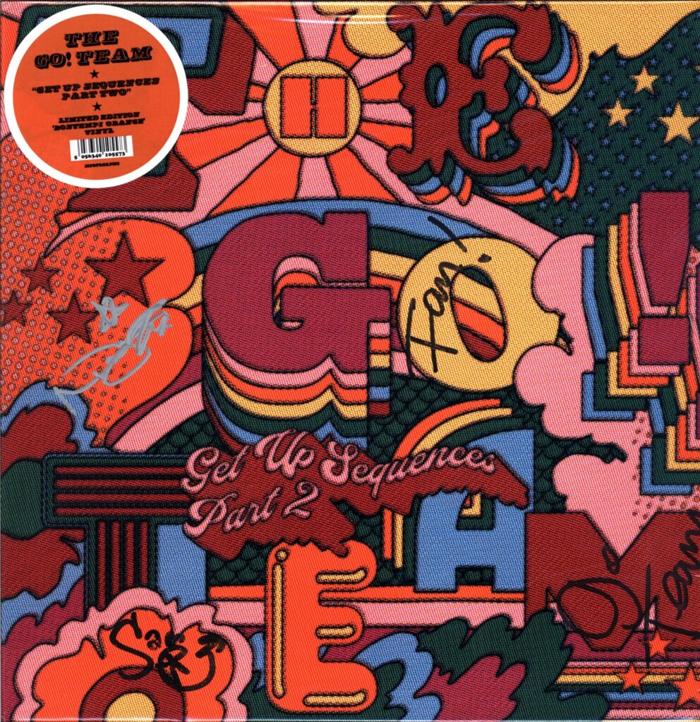 The Go! Team-Get Up Sequences Part Two orange signed-LP Vinyl