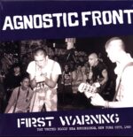 Agnostic Front - First Warning - The United Blood Era Recordings New York City 1983 - LP Vinyl 2025 blue