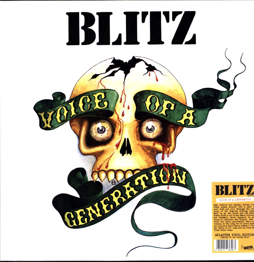 Blitz-Voice Of A Generation-LP Vinyl white-green splatter 2025