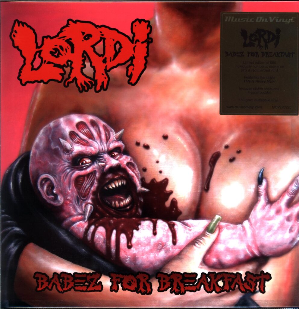 Lordi-Babez For Breakfast-LP Vinyl pink-red marbled 2025