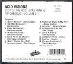 Various-Acid Visions Best Of The '60's Texas Punk and Psychedelic Volume 2-CD