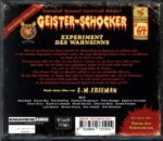 E.M. Freeman - Geisterschocker #64 - Experiment des Wahnsinns - CD