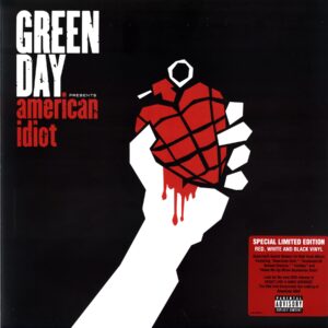 Green Day-American Idiot-red white black LP Vinyl