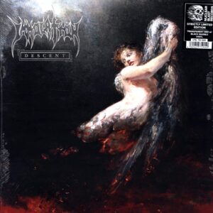 Immolation-Descent-LP Vinyl Transparent Red With Black Marble