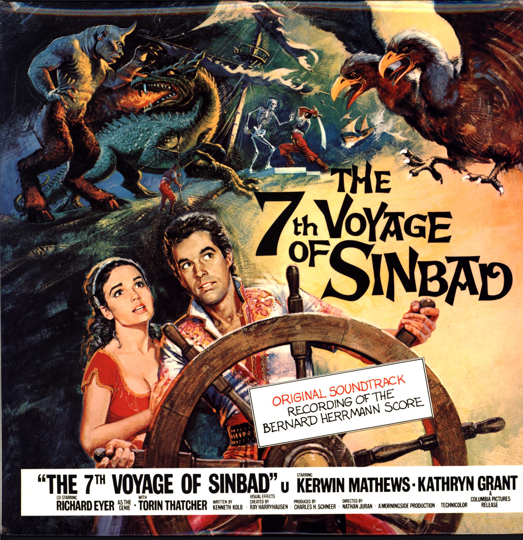 Bernard Herrmann-The 7th Voyage Of Sinbad (Original Motion Picture Soundtrack)-LP Vinyl 1975 Mono-1 Bernard Herrmann-The 7th Voyage Of Sinbad (Original Motion Picture Soundtrack)-LP Vinyl 1975 Mono