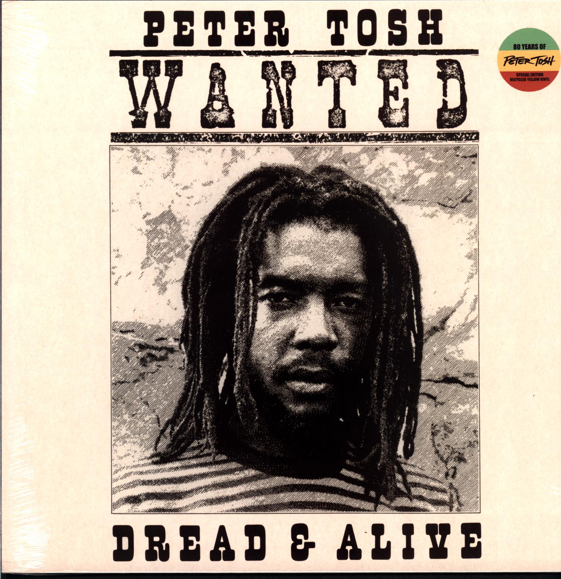 Peter Tosh-Wanted Dread and Alive-yellow LP Vinyl-1 Peter Tosh-Wanted Dread and Alive-yellow LP Vinyl