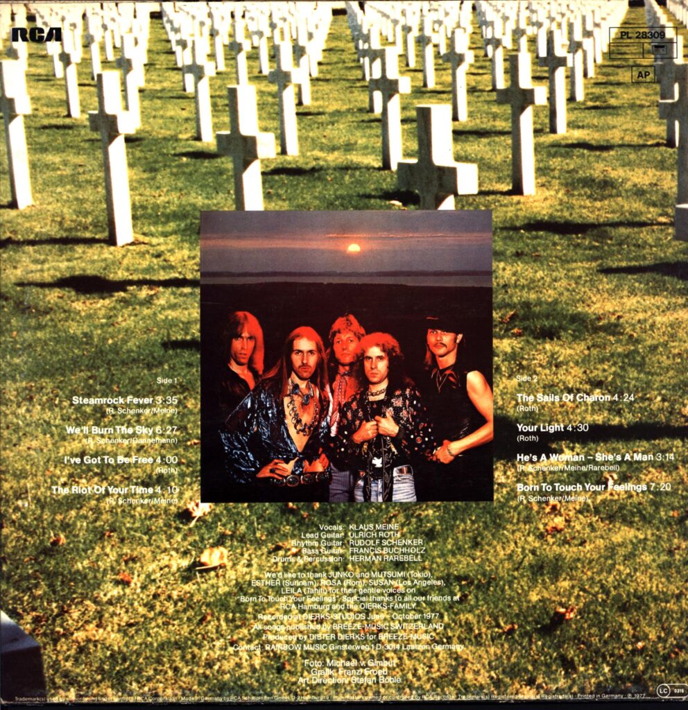 Scorpions-Taken By Force-LP Vinyl 1977 original cover