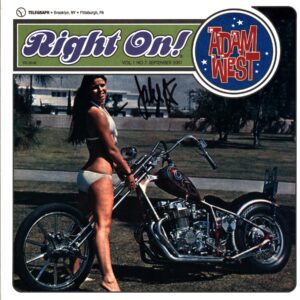 Adam West-Right On! signed orange-LP Vinyl