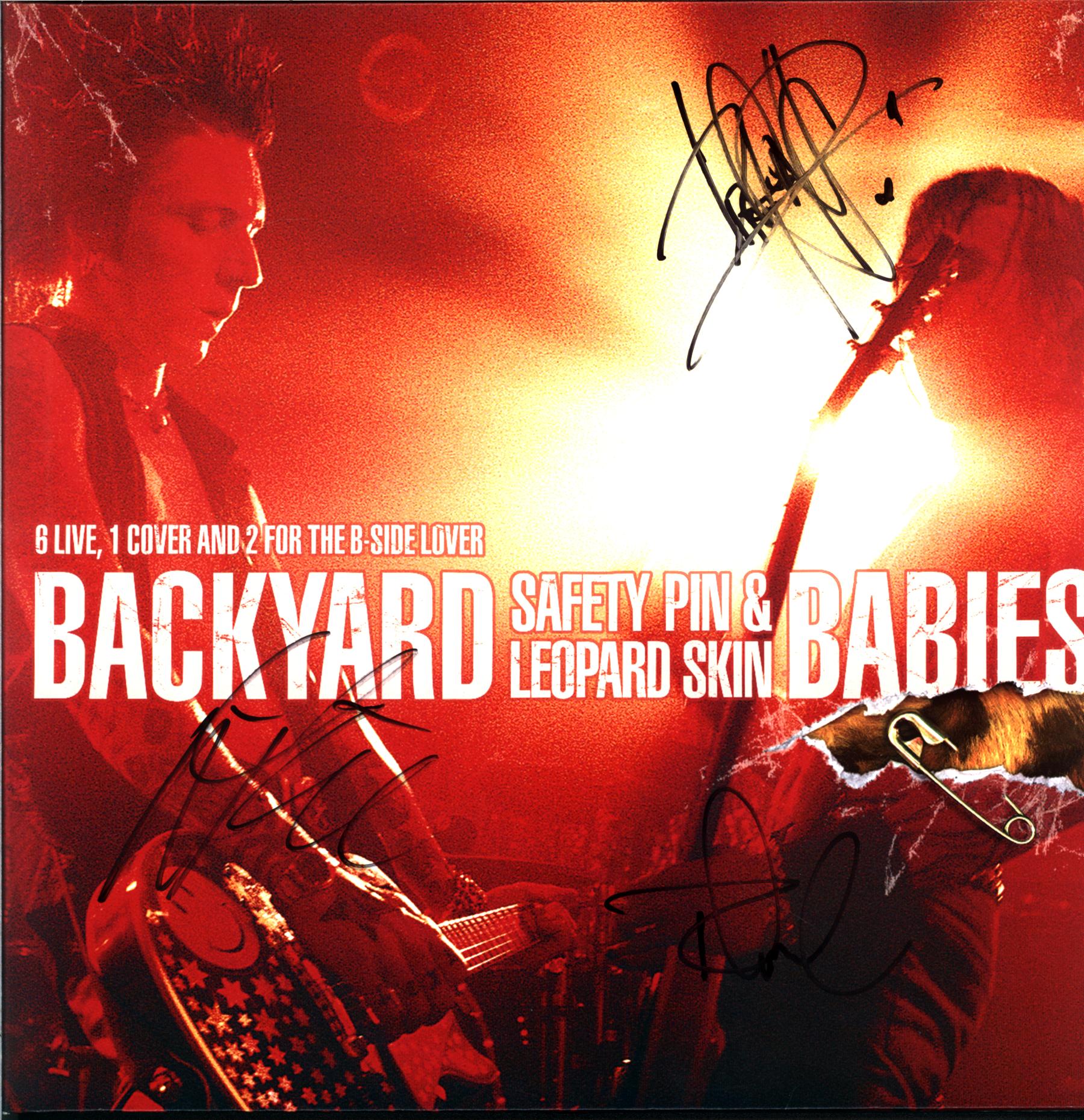 Backyard Babies-Safety Pin and Leopard Skin-signed LP Vinyl