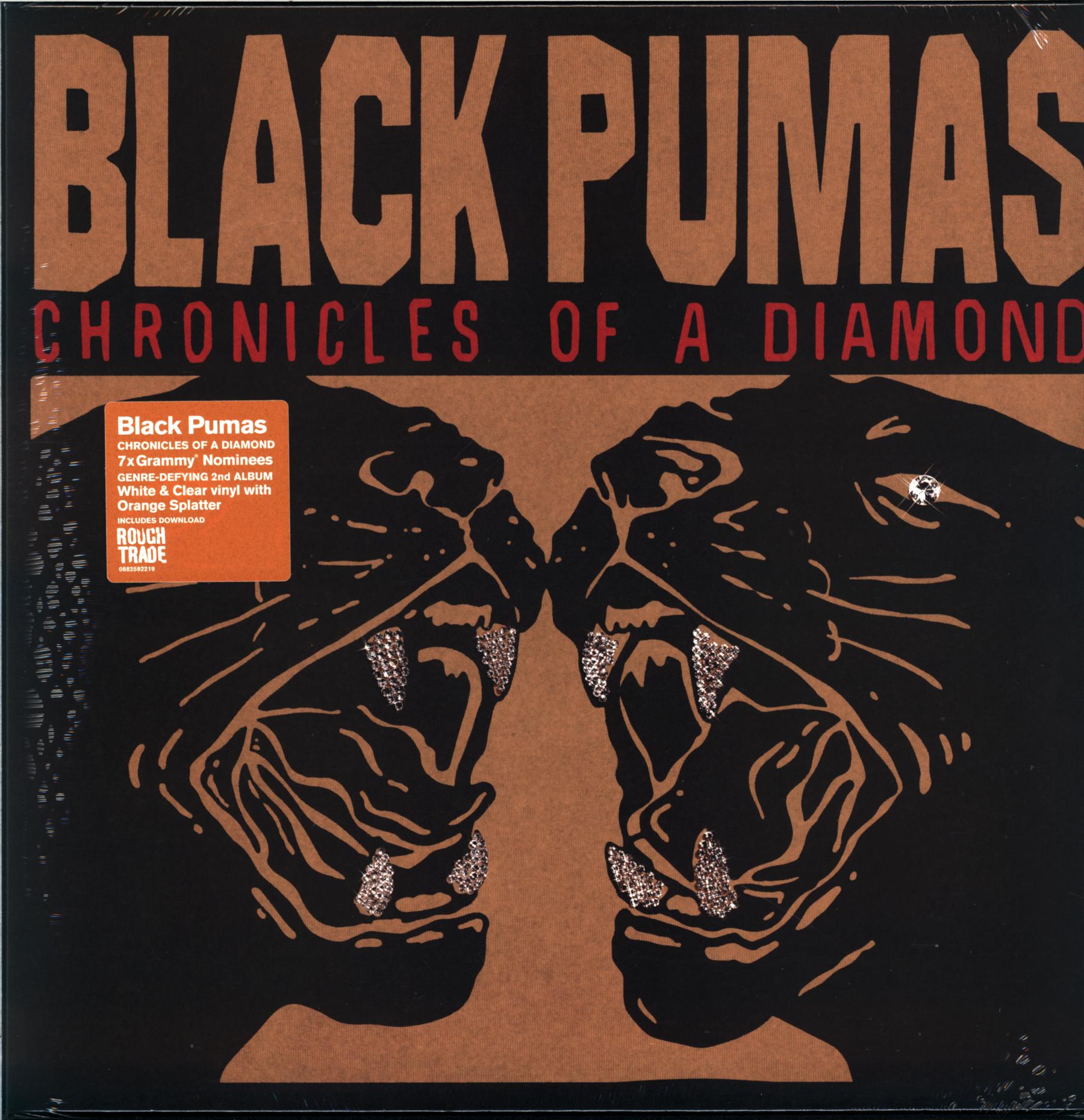 Black Pumas-Chronicles Of A Diamond-whit clear orange splatter LP Vinyl-1 Black Pumas-Chronicles Of A Diamond-whit clear orange splatter LP Vinyl