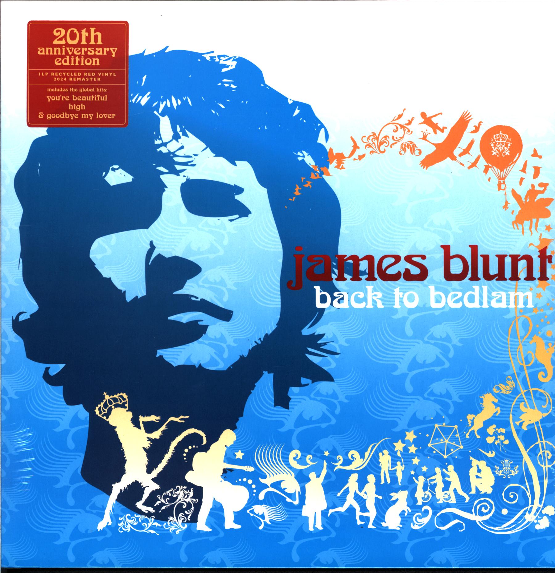 James Blunt-Back To Bedlam-LP Vinyl 20th anniversary edition red