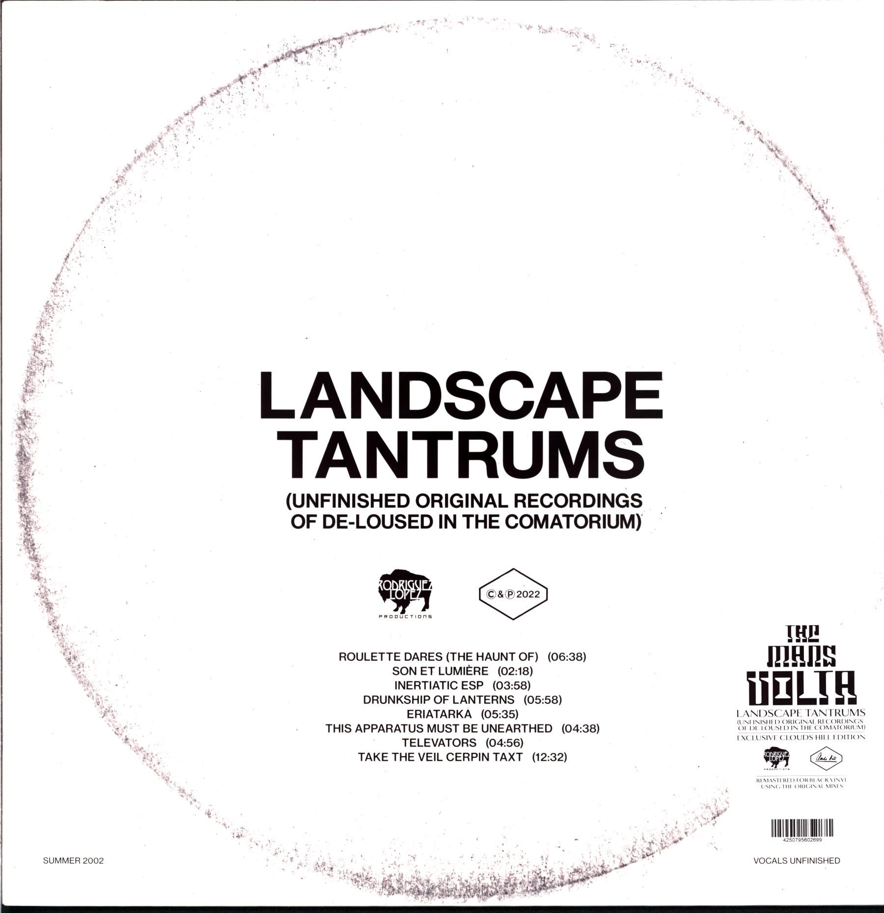 The Mars Volta-Landscape - LP Vinyl-1 The Mars Volta-Landscape Tantrums (Unfinished Original Recordings Of De-Loused In The Comatorium)-LP Vinyl
