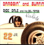 Dick Dale and His Del-Tones-Draggin' And Surfin'-LP Vinyl signed