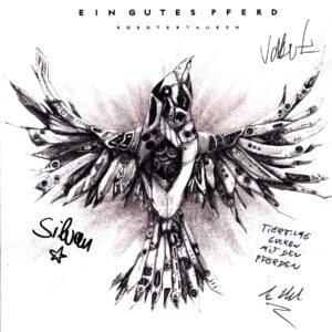 Ein Gutes Pferd-Robotertauben-12 Vinyl signed - white screen print