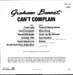 Graham Bonnet-Can't Complain-LP Vinyl signed