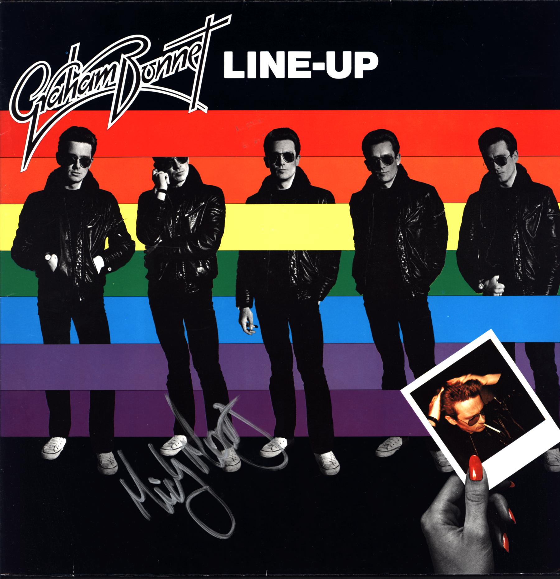 Graham Bonnet-Line Up-LP Vinyl signed-1 Graham Bonnet-Line Up-LP Vinyl signed
