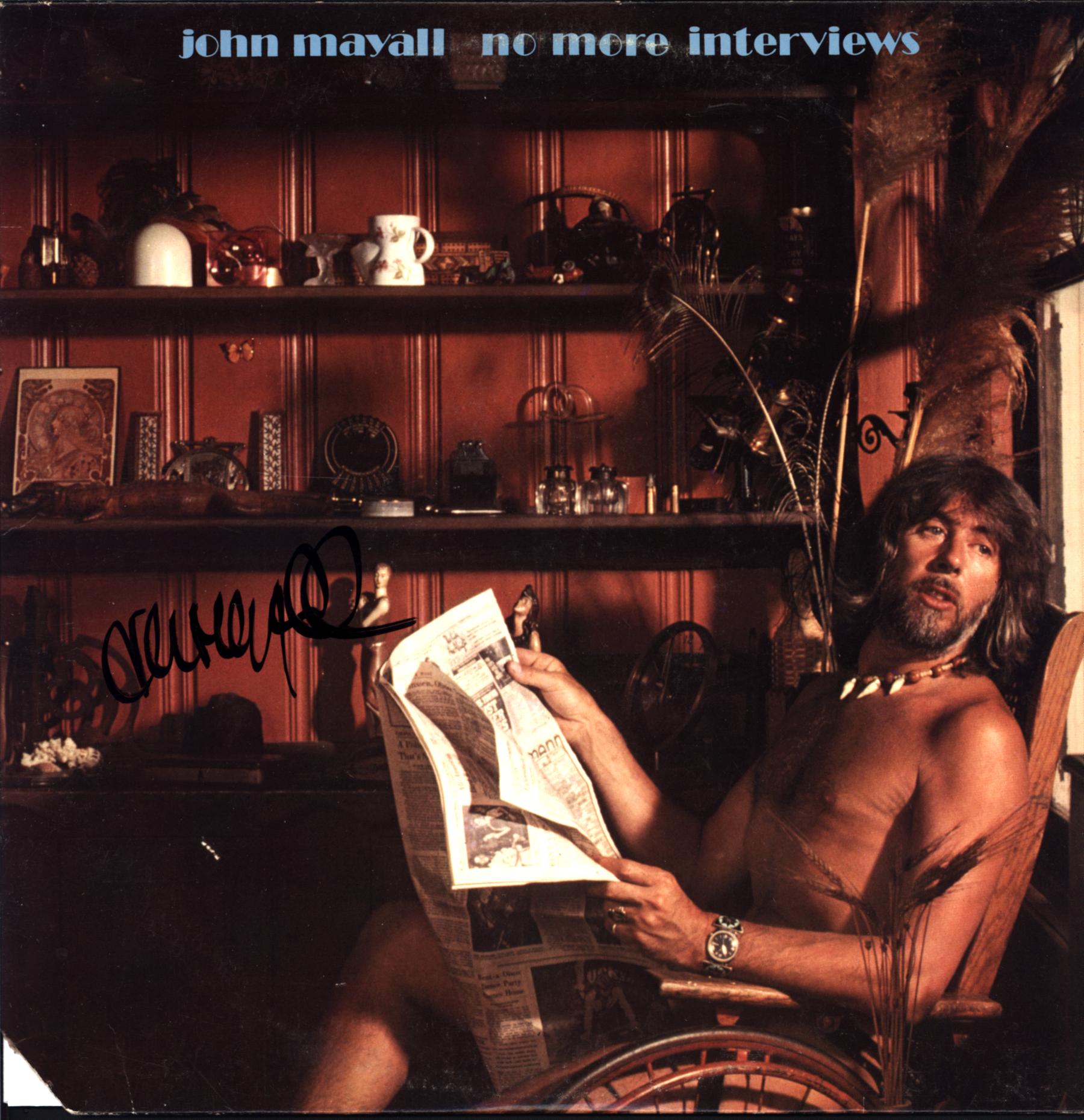 John Mayall-No More Interviews-LP Vinyl signed US-1 John Mayall-No More Interviews-LP Vinyl signed US
