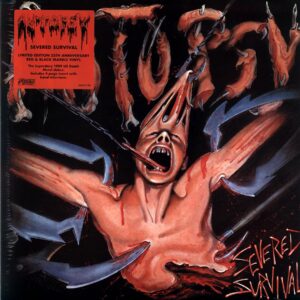 Autopsy-Severed Survival-red blacck marbled LP Vinyl