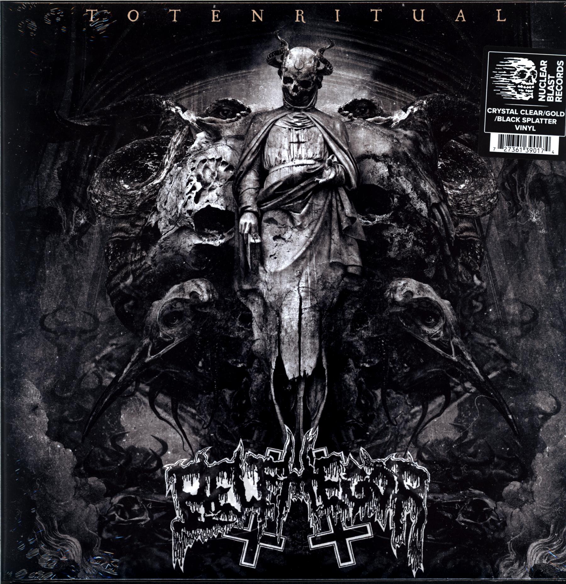 Belphegor-Totenritual-clear gold black splatter LP Vinyl-1 Belphegor-Totenritual-clear gold black splatter LP Vinyl