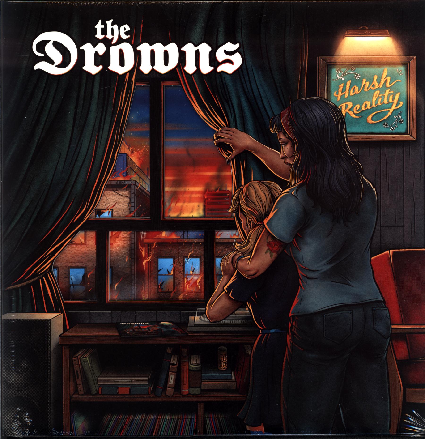 The Drowns-Harsh Reality-red orange LP Vinyl-1 The Drowns-Harsh Reality-red orange LP Vinyl
