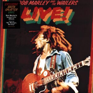 Bob Marley and The Wailers-Live!-rasta splatter LP Vinyl