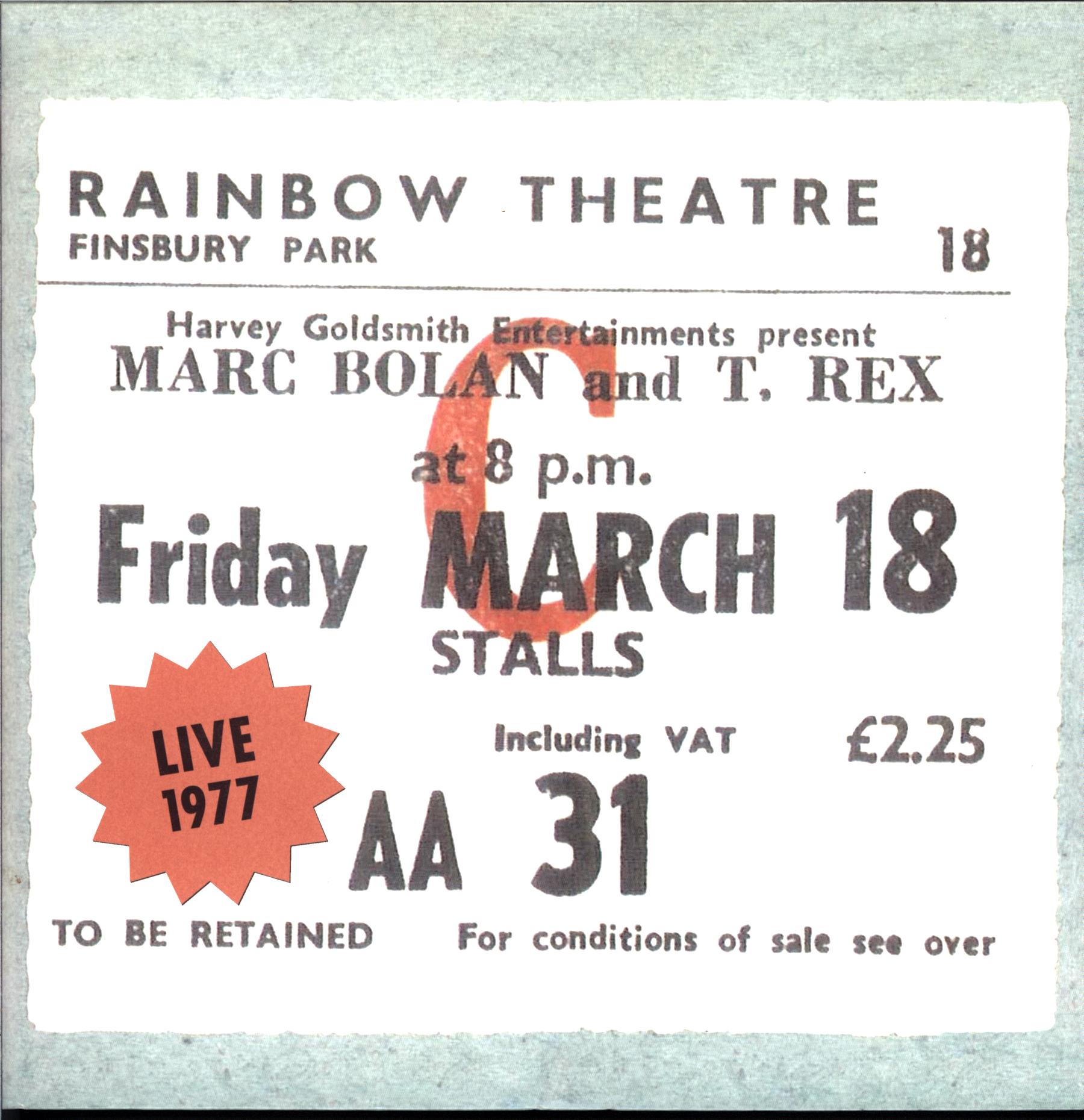 Marc Bolan-Live 1977 - 40th Anniversary Edition-LP Vinyl green-1 Marc Bolan-Live 1977 - 40th Anniversary Edition-LP Vinyl green